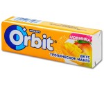 Жевательная резинка, Orbit (Орбит) 13.6 г №1 тропическое манго (10 подушечек)